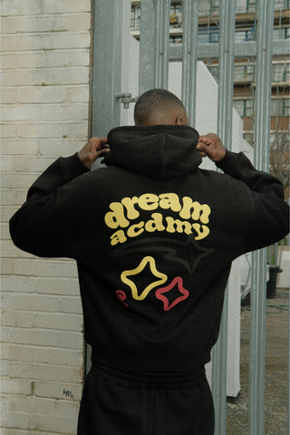 Dream Acdmy Zip Hood - Black/Yellow/Red