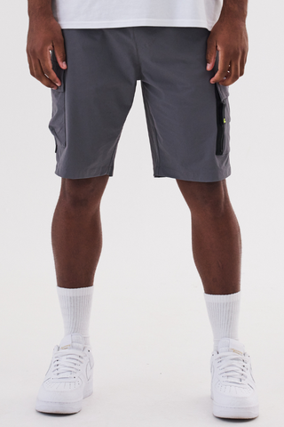 NAVIGATE 2 TONE CARGO SHORT - GREY