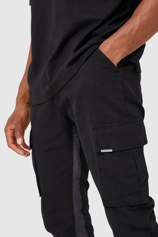 GENERAL CARGO FLARE PANT - BLACK