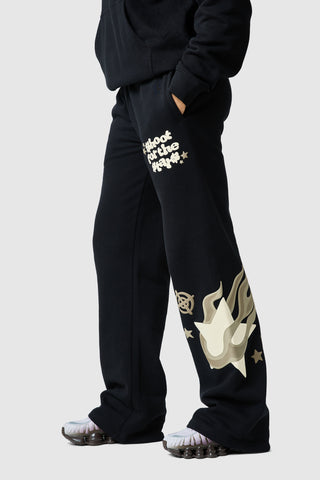 Womens Shoot For The Stars Tracksuit - Black