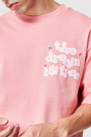 Dream Is Free 2.0 Tee - Coral