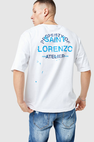 St Lorenzo Painter Tee - White