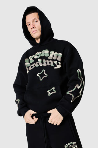 Camo Dream Acdmy Hood - Black