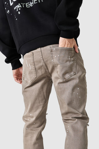 Enzo Painter Jean - Washed Taupe