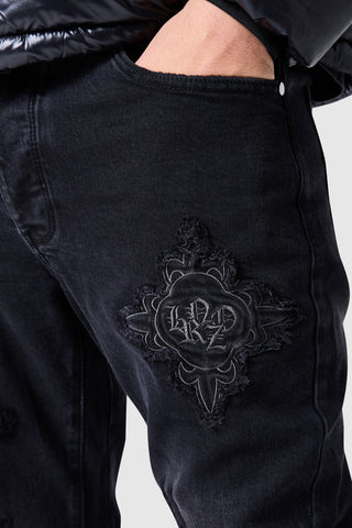 Icon Patch Jean - Black