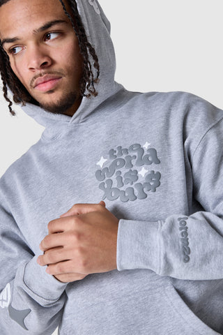 World Is Yours Hood 2.0 - Grey Marl