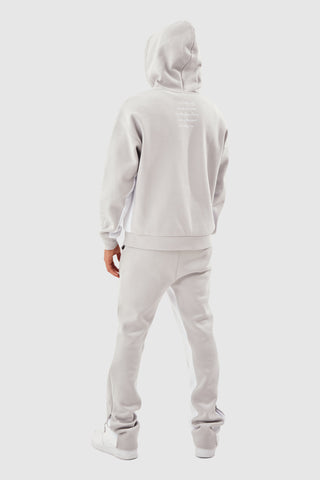 SWISH HOOD - GREY/WHITE