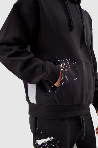 PAINT SMEAR TRACKSUIT - BLACK