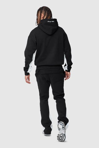 INITIAL HOOD - BLACK