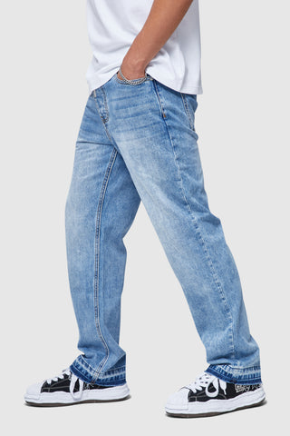 RIGID RELAXED JEAN - BLUE