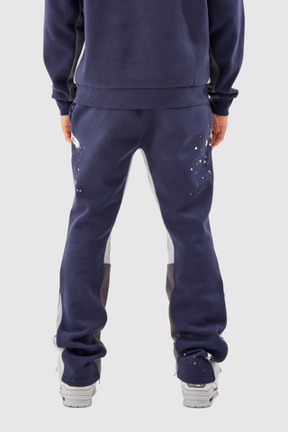 PAINT SMEAR TRACKSUIT - NAVY