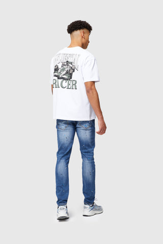 RICHIE DISTRESSED JEAN - BLUE