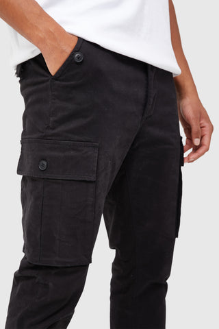 NOMAD CARGO FLARE PANT - BLACK