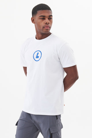 RAPIDE TEE - WHITE/BLUE